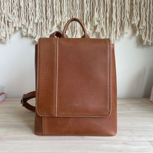 Matt & Nat Deely Backpack Med Never Used Brown vegan leather